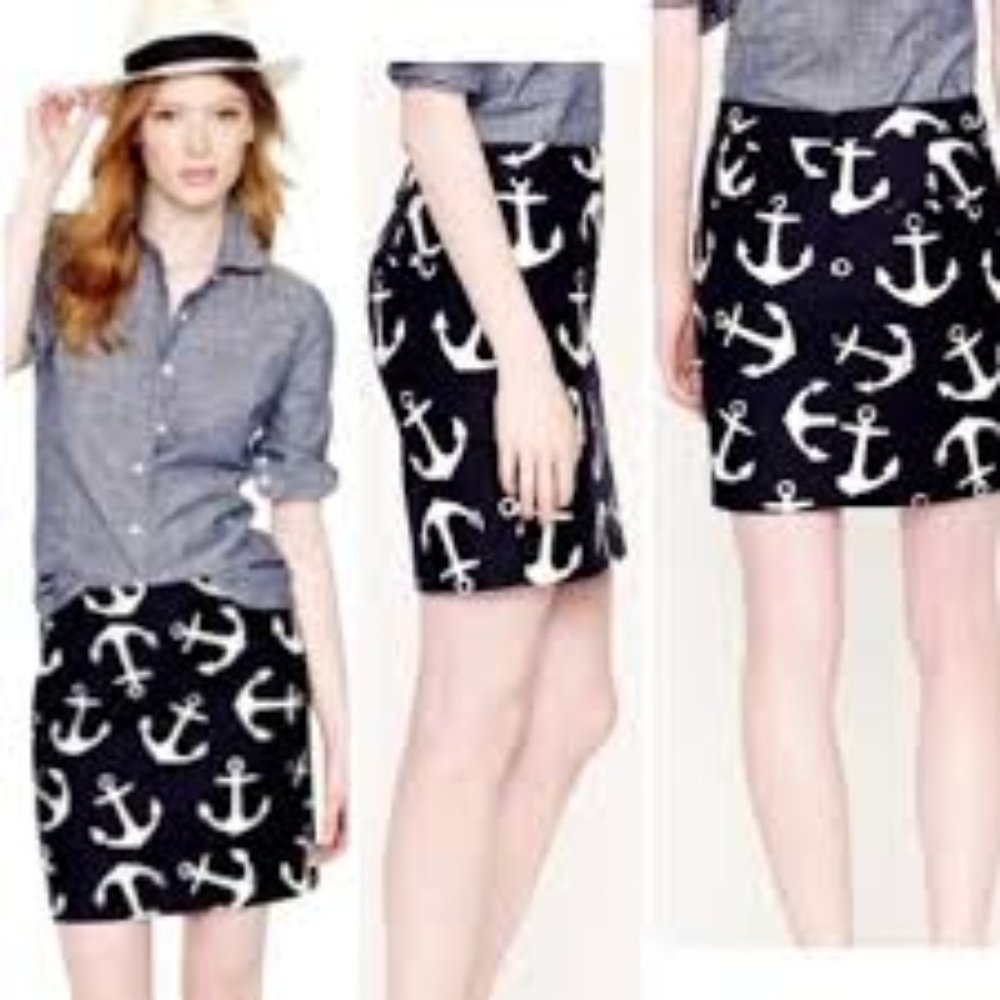 J. Crew Factory Anchor Skirt
